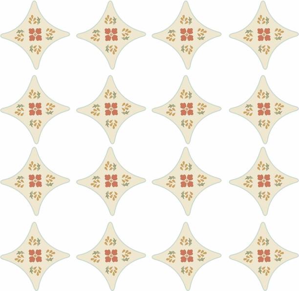 Epithet Studio 8 cm Decorative waterproof Floor sticker (16 pcs)_DKFS09 Size :- (8cm x 8cm) Self Adhesive Sticker