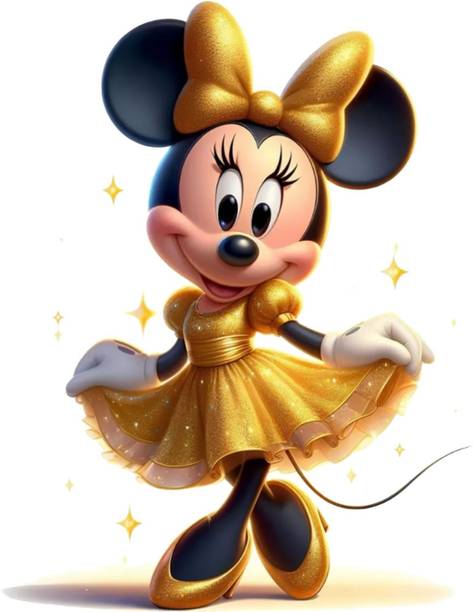 GovardhanSons 45 cm 3D Joyful Mickey Mouse Wall Sticker – Self Adhesive Vinyl Kids Room Décor Self Adhesive Sticker