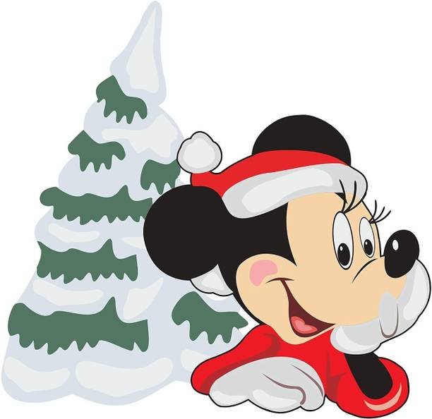 Iram 140 cm Designable “Christmas Mickey Mouse” Decorative Self Adhesive Sticker