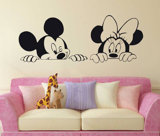 fuzzy 95 cm Mickey Mouse Self Adhesive Sticker