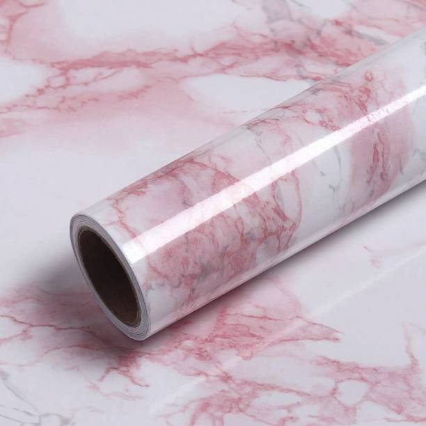 AmazingKarts 304.8 inch Onyx Pink Wall Stickers Waterproof &amp; Removable PVC Wallpaper(304.8x30CM) Self Adhesive Sticker