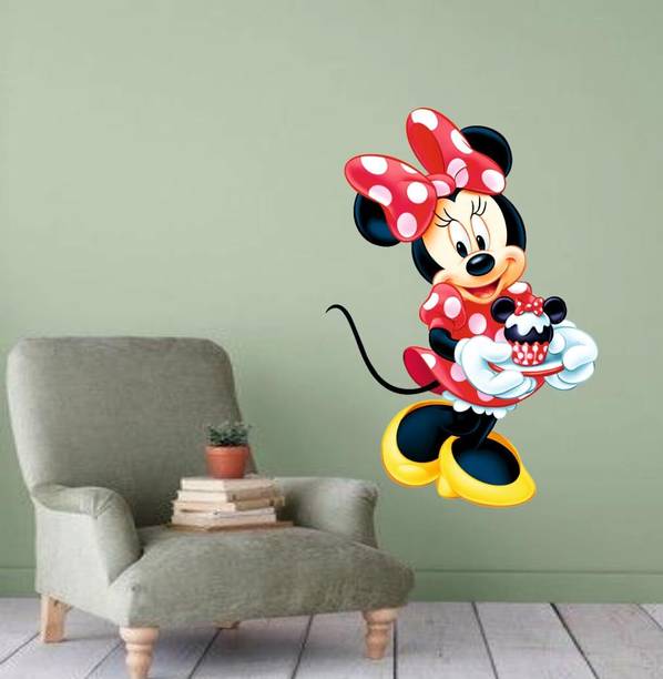 AnaBiaDecor 42 cm Micky Mouse Cartoon Wall Sticker Self Adhesive Sticker