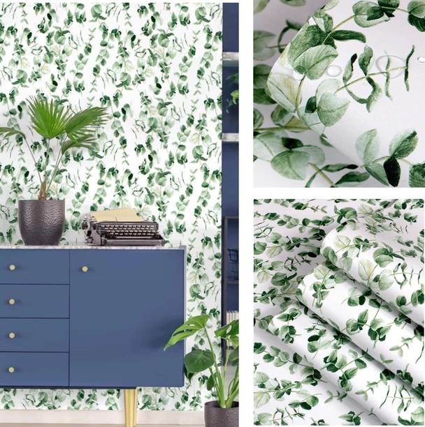 rawpockets Vinyl Floral & Botanical Multicolor Wallpaper