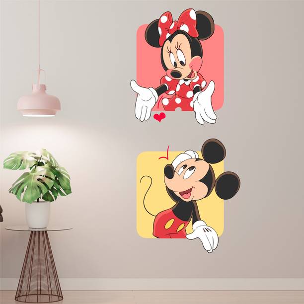 WallBiirds 60 cm Micky Mouse Beautiful wall sticker Self Adhesive Sticker