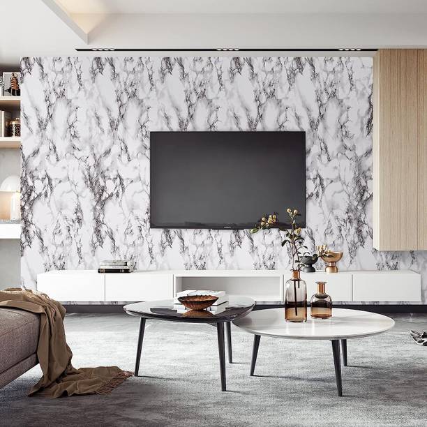 Prixzon Vinyl Decorative Multicolor Wallpaper