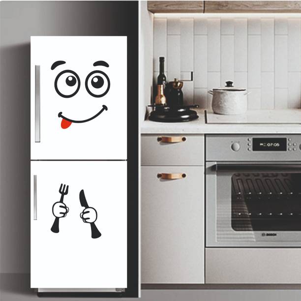 god & god's 46 cm Cute Cartoon Faces For Fridges and Home Decoration Self Adhesive Sticker