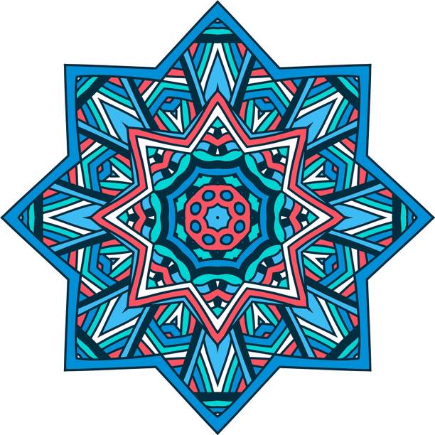 artisian inkwork 55 cm SepnnMedium 55x55cm sticker Festivals & Occasionsnn1502 Self Adhesive Sticker