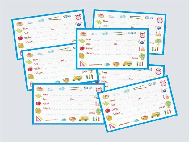 DKPRINTER 9 cm Notebook Name Slip Self Adhesive Sticker