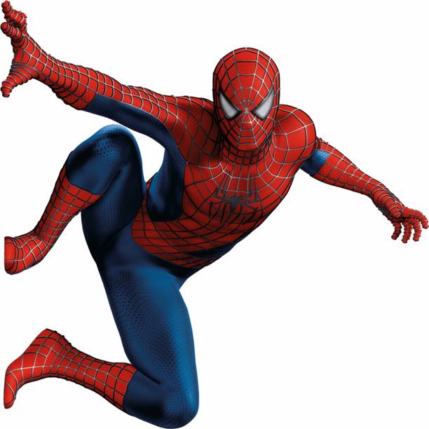Aashrut decor 76 cm spiderman Wall Sticker Decal Standar(Cover Area:-76x69cm)DD001 Self Adhesive Sticker