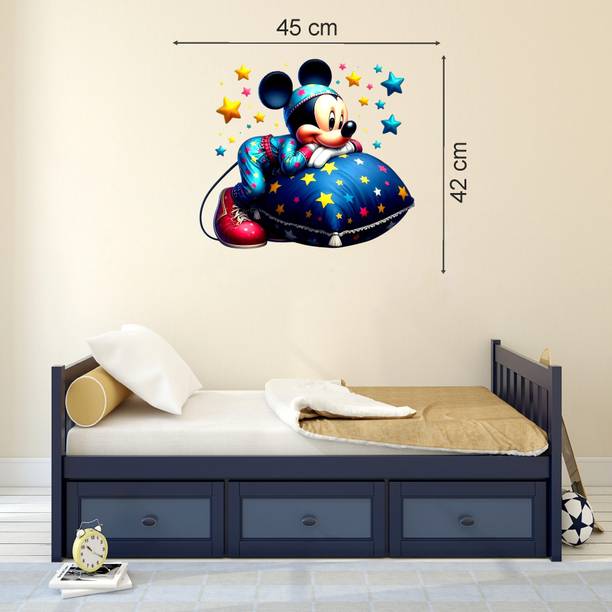Approach Decor 45 cm mickey mouse Sleeping wall stickers For Kids Room Living room bedroom Self Adhesive Sticker