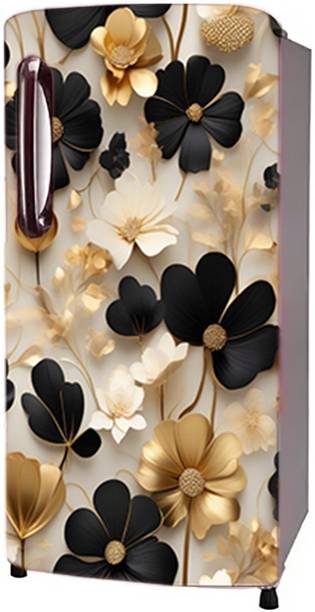Craft Advertising 124.46 cm Fridge sticker for single Door fridge size 24x49 inch Self Adhesive Sticker