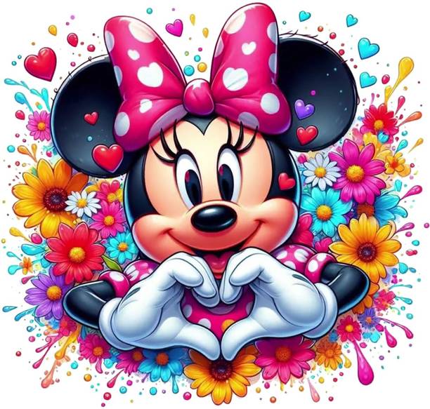 TripodBrothers 45 cm 3D Playful Cartoon Mouse Kids Wall Sticker – Self Adhesive Vinyl Décor Self Adhesive Sticker