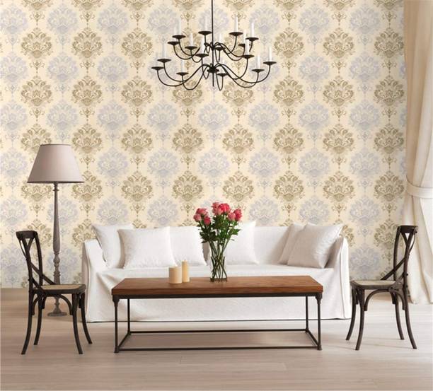 rawpockets Vinyl Decorative Multicolor Wallpaper
