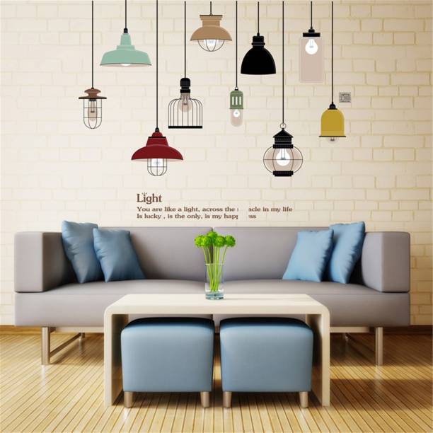 Flipkart SmartBuy 180 cm Wall Stickers Hanging Decor Light Lamps With Quote Self Adhesive Sticker