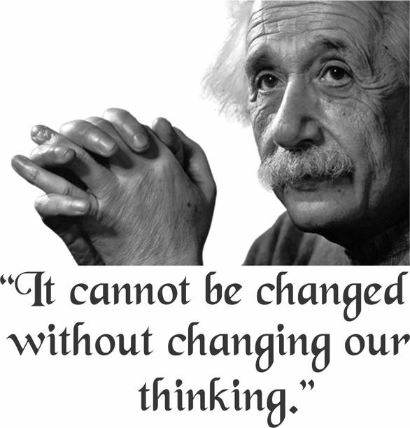 The Decor house 59 cm short motivational quotes byAlbert einstein(56x59) Self Adhesive Sticker
