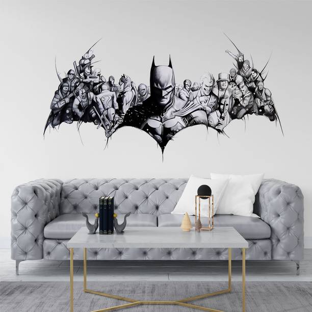 ArtfulDecals 60 cm Batman Asthetic wall sticker Self Adhesive Sticker