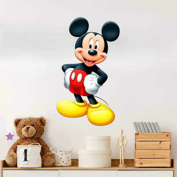 ABDESIGN 60 cm Mickey Mouse Kids Room Wall Sticker Self Adhesive Sticker