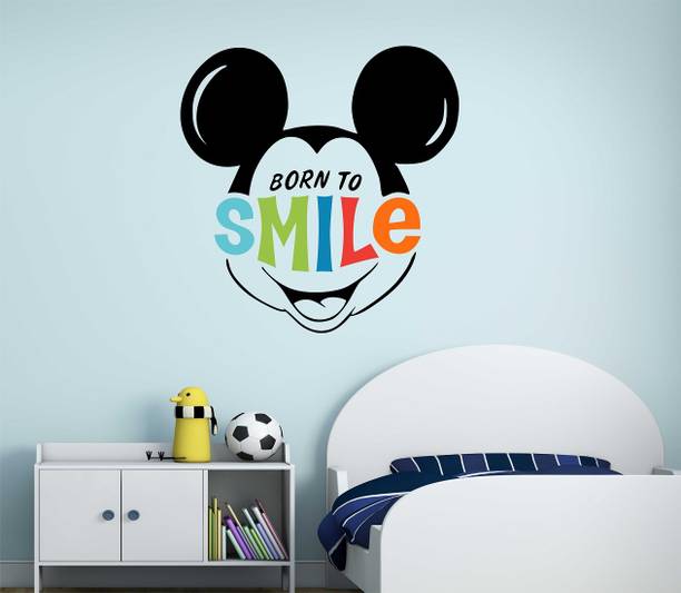 Littlebuds 50 cm Micky Mouse Multicolor sticker Removable Sticker