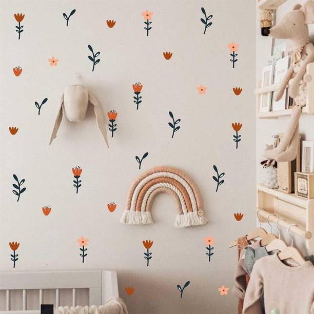 WallFX 30 inch small flowers Self Adhesive Sticker
