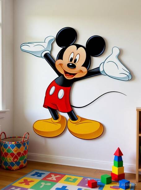 Approach Decor 60 cm mickey mouse Animals comics Cartoon kids Room Bedroom Self Adhesive Sticker