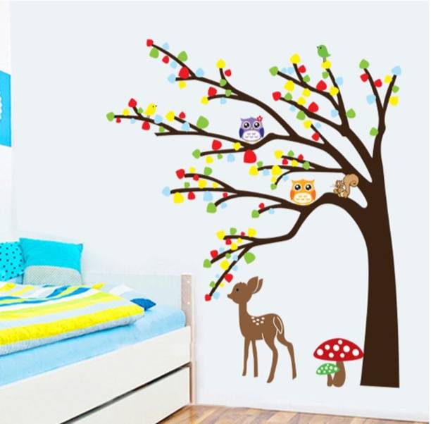 MALBEC 50 cm Trendy Wall Stickers for Home – Easy Peel & Stick Living Room Décor Self Adhesive Sticker