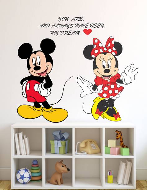 HAPPYSTICKY 70 cm Micky Mouse Removable Sticker