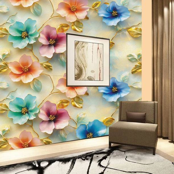 LIMRA 72 inch Texture PVC Wallpaper Sticker | Waterproof (Size:16"x72") Self Adhesive Sticker