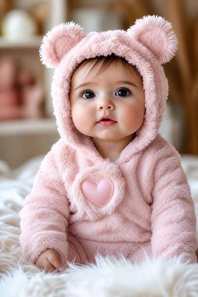 Merry Mallow 18 inch Cute Baby Photo poster sticker for Kids Room Decor and Pregnant Women Self Adhesive Sticker