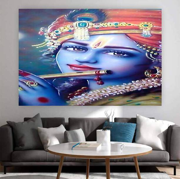 DecorPrintDesign 18 inch Radha Krishna Vinyl Self Adhesive Sticker (18x24)inch 61 Self Adhesive Sticker