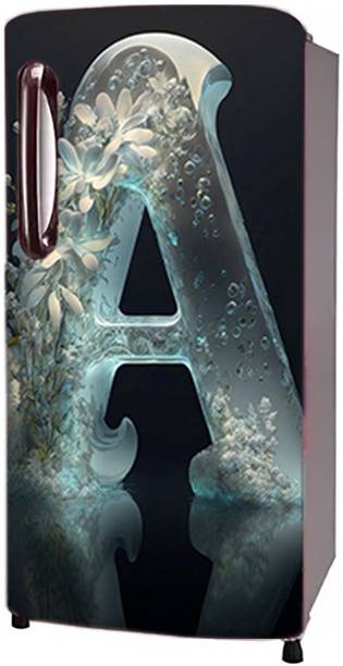 Craft Advertising 124.46 cm Fridge sticker for single Door fridge size 24x49 inch Self Adhesive Sticker