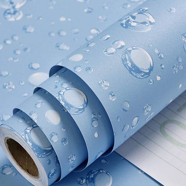 NuWallpaper Vinyl Abstract Blue Wallpaper