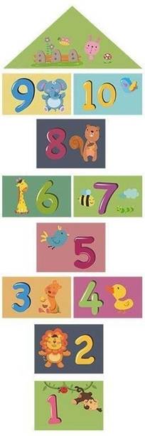 MAAGHI 47 inch Custom Hopscotch Game Floor stickers children's home floor decoration Removable Sticker