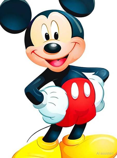 Asmi Collections 72 cm Cute Mickey Mouse Removable Sticker