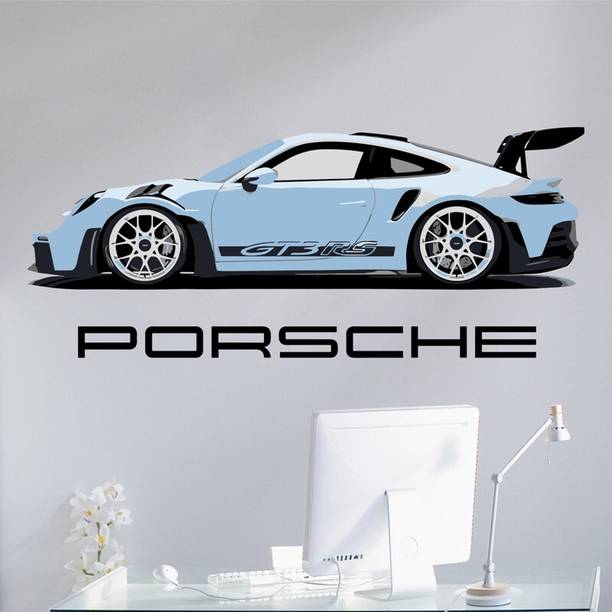 ArtisticDecals 59 cm Car Mountain jeeps, Racing car Wall Sticker Big size sticker, 3D sticker Self Adhesive Sticker