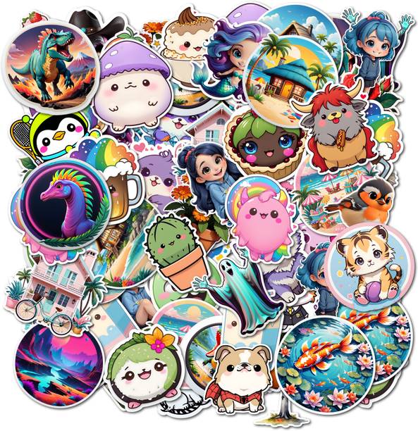 Obita 5.5 cm Cute Puzzle Heart Love Aesthetic Vinyl Sticker for Laptop Bottle and Journals Self Adhesive Sticker