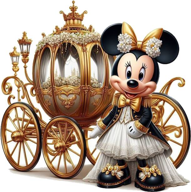 SkyOlla 45 cm Mickey Mouse Sticker - Minnie Mouse Wall Decal Sticker Self Adhesive Sticker