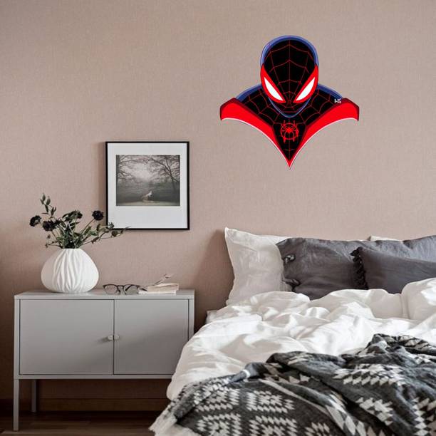 Aashrut decor 53 cm Wall Decor Vinyl Spiderman Wall Sticker _AS624 Self Adhesive Sticker