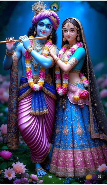 Craft Advertising 60 cm Krishna Sticker 60 cm Little kirshna Baby Krishna God Self Adhesive Sticker