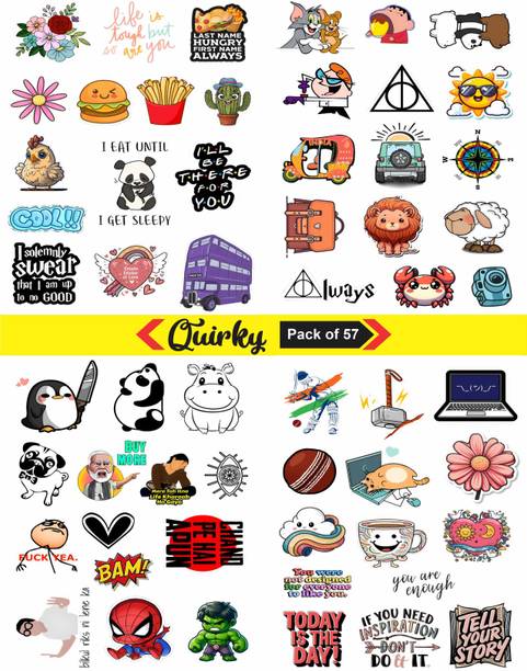 PRINTING DADDY 23 cm Cute & Quirky Stickers For Scrapbook, Mobile Case, Laptop, Diary, Sipper, Mug | Self Adhesive Sticker