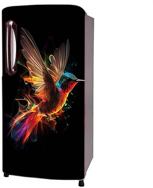 Craft Advertising 124.46 cm Fridge sticker for single Door fridge size 24x49 inch Self Adhesive Sticker