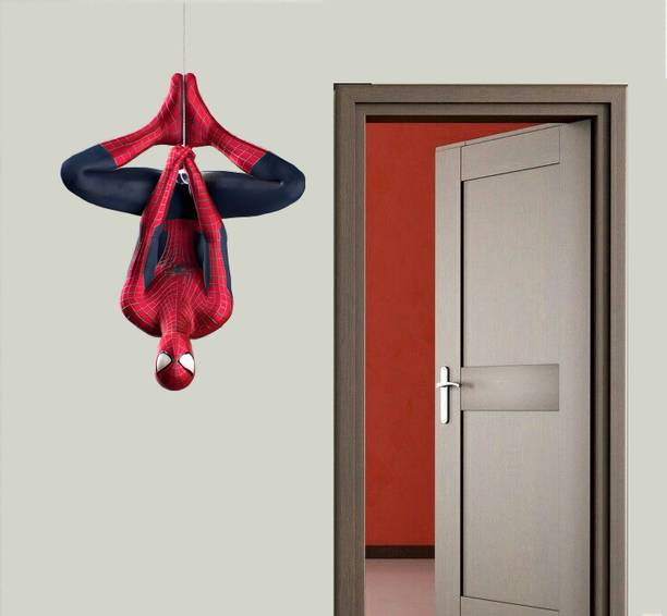 Inkfence 73 cm Spiderman Wall Sticker for Living Room,Bedroom Self Adhesive Sticker