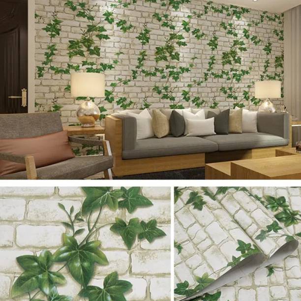 rawpockets Vinyl Decorative Multicolor Wallpaper