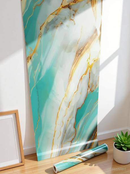 FOKRIM 200 cm Green Wall Sticker Self Adhesive Sticker