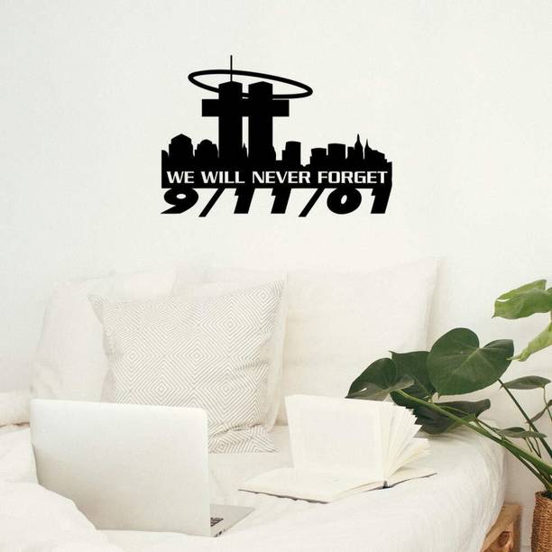 Vinyl and Creation 29 cm 911 Twin Towers Never Forget 29 x 29 cm Self Adhesive Sticker