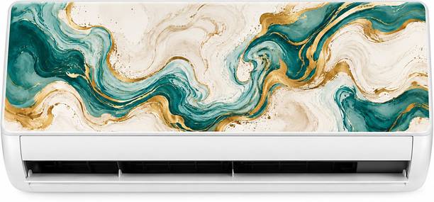 DreamKraft 91 cm AC Wall Sticker Marble Wave Split AC Front Panel Decorative Vinyl Self Adhesive Sticker