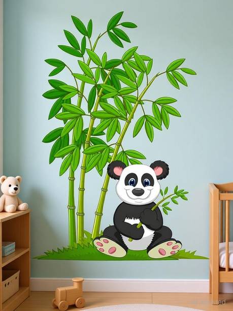 my celebrat 76.2 cm Cute Panda Self Adhesive Sticker