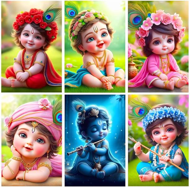Akkiyaara 6 inch Cute Baby poster for Pregnant Women Self Adhesive Sticker