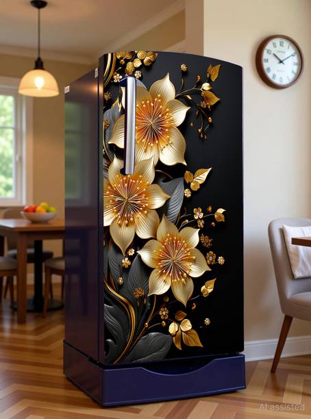 SDPRINTINGHUB 49 inch Fridge Sticker 24x49 Inch Waterproof PVC Refrigerator Door