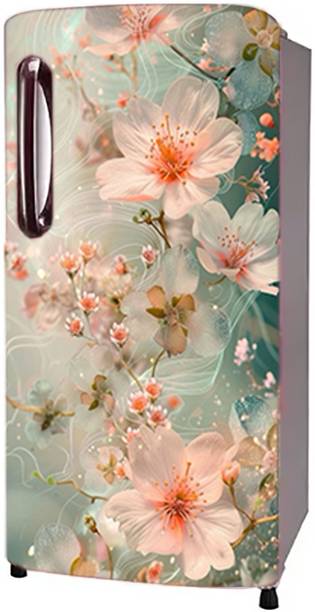 Craft Advertising 124.46 cm Fridge sticker for single Door fridge size 24x49 inch Self Adhesive Sticker