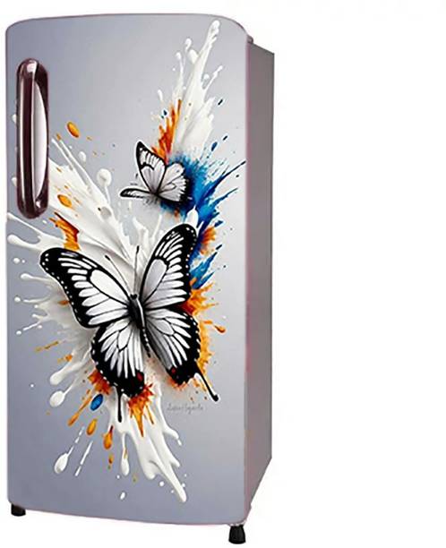 Craft Advertising 124.46 cm Fridge sticker for single Door fridge size 24x49 inch Self Adhesive Sticker